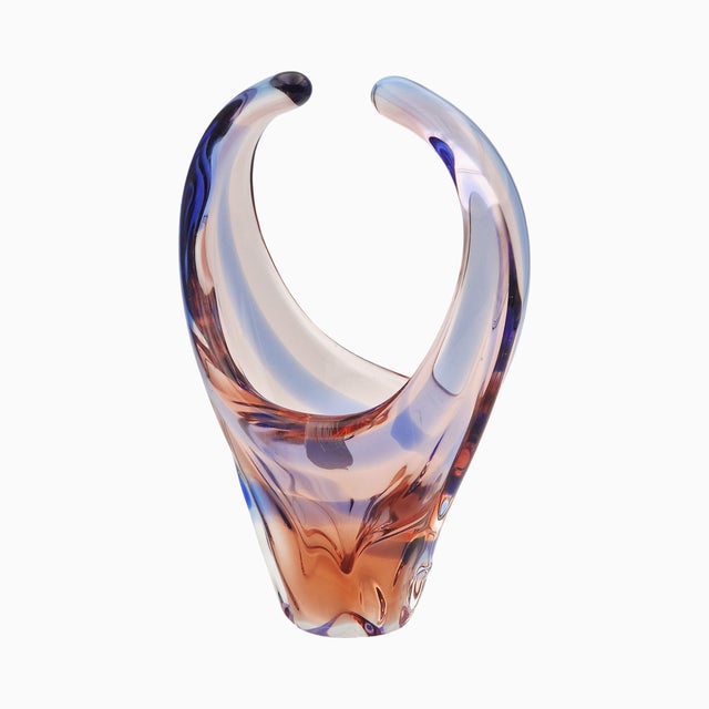 Glass Niagara Glass Bowl by Karel Zemek, Czechoslovakia, 1960s For Sale - Image 7 of 18