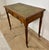 Antique English Style Wooden Writing Table with Leather Top and Drawers, 1930s For Sale - Image 11 of 13