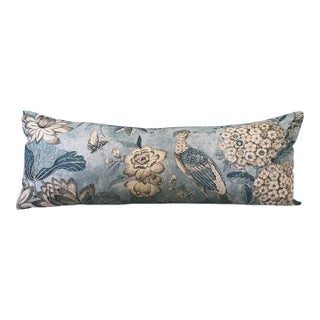 Anna French Villeneuve Aqua 36" Lumbar Pillow For Sale