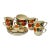 1920s Royal Adams Titan Ware Hand Painted English China “Maytime” Cups and Saucers For Sale
