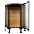 A beautifully crafted early 20th-century english edwardian display cabinet, distinguished by its elegant demi-lune form,...