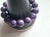 Charoite Beaded Stretch Bracelet by Noblesse Oblige Studio, 9" For Sale In Cleveland - Image 6 of 10