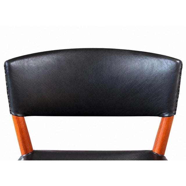 Ejner Larsen & Aksel Bender Madsen Teak Side Dining Chairs for Willy Beck, 1950 For Sale In Chicago - Image 6 of 7