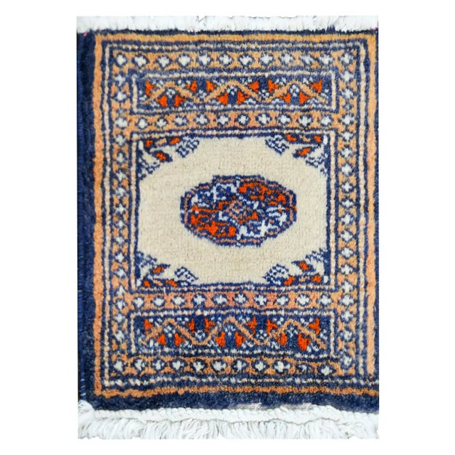 Petite Mid-20th Century Bakhara Rug For Sale - Image 11 of 11