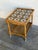 Oak Tile Top Rolling Bar Cart Serving Tea Table in Style of Henning Kjaernulf Denmark Mid-Century 1970s For Sale - Image 9 of 10