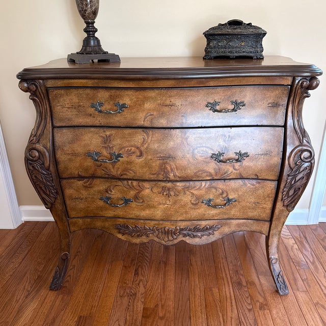 Beautiful hand painted chest Accent furniture Traditional