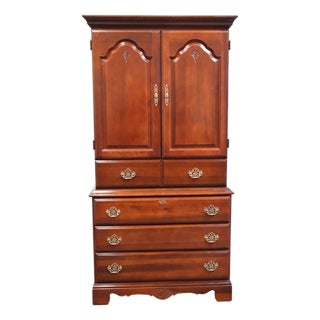 Kincaid Furniture Solid Cherry Traditional Style 39" Media / Clothing Armoire 21-165 For Sale