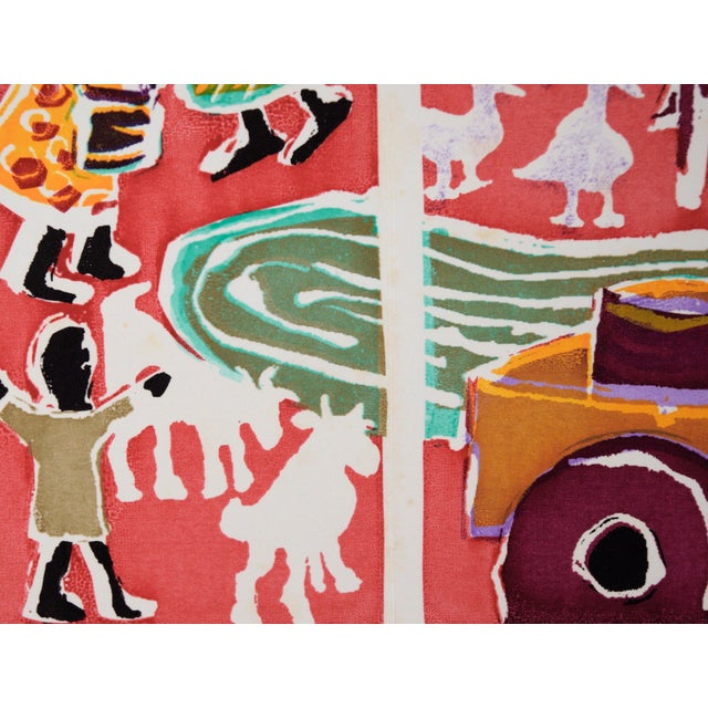 "Sharing" Multi Layer Screen Print on Paper by Jane Leddy For Sale - Image 4 of 8