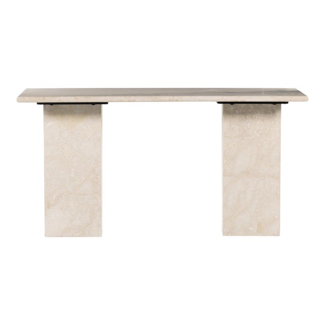 Four Hands Arum Desk - Cream Marble For Sale