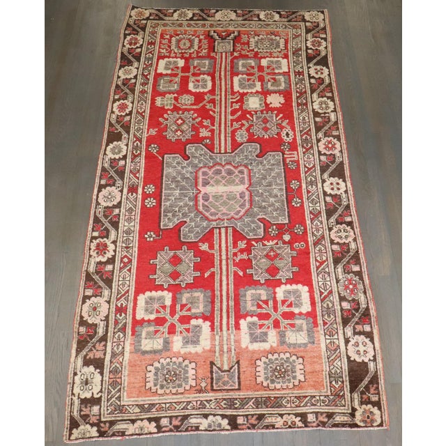 Asian Early 20th Century Zabihi Collection Red Khotan Samarkand Rug - 4'8" x 9'3" For Sale - Image 3 of 8