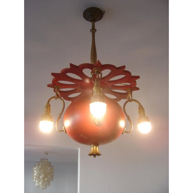 Antique Art Nouveau German Chandelier, 1900s For Sale - Image 6 of 13
