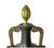 Bronze French Neoclassical Patinated Bronze and Marble Urn Vases, a Pair For Sale - Image 8 of 16