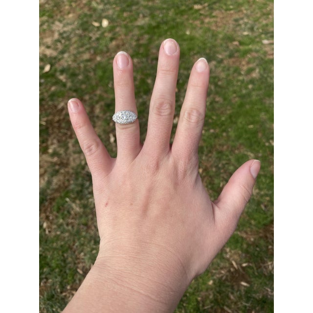 Princess .75ctw Diamond Ring, 14k White Gold, Ring Size 5.25 For Sale In Greensboro - Image 6 of 6