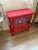 2000 - 2009 Vintage Red Metal Electric Faux Fireplace Heater For Sale - Image 5 of 8
