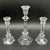 This three-piece set of cut glass captivates with its elegant, faceted form and stylish presence. It consists of a larger...