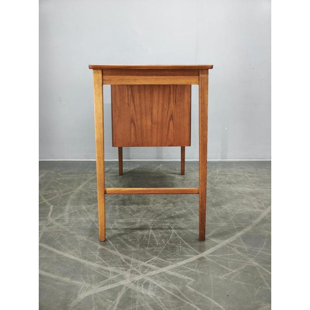 Teak Vanity Table with Mirror by Sven Aage Madsen, Denmark, 1960s, Set of 2 For Sale - Image 10 of 18