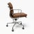 Mid-Century Modern Eames for Herman Miller Aluminum Group Soft Pad Management Chair - Brown Leather For Sale - Image 3 of 11
