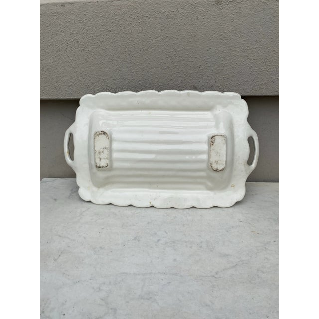 1950s Mid-Century Majolica Asparagus Platter For Sale - Image 5 of 5