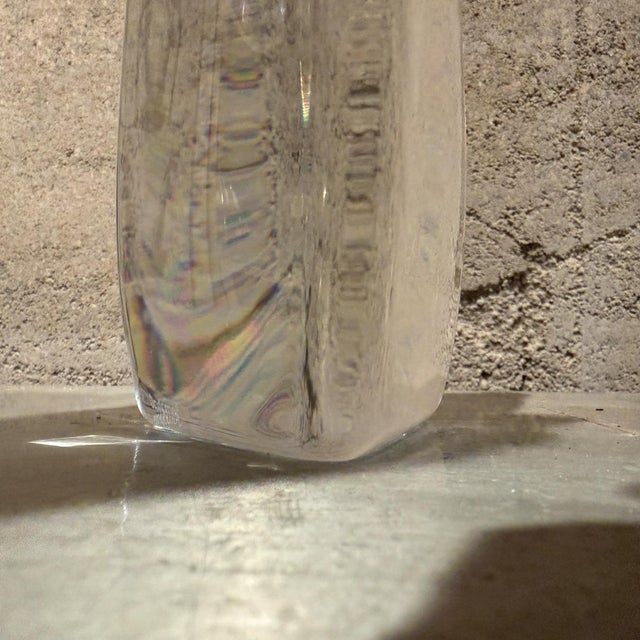Transparent Mid-Century Modern Baccarat "Rose" Faceted Crystal Bud Vase For Sale - Image 8 of 16