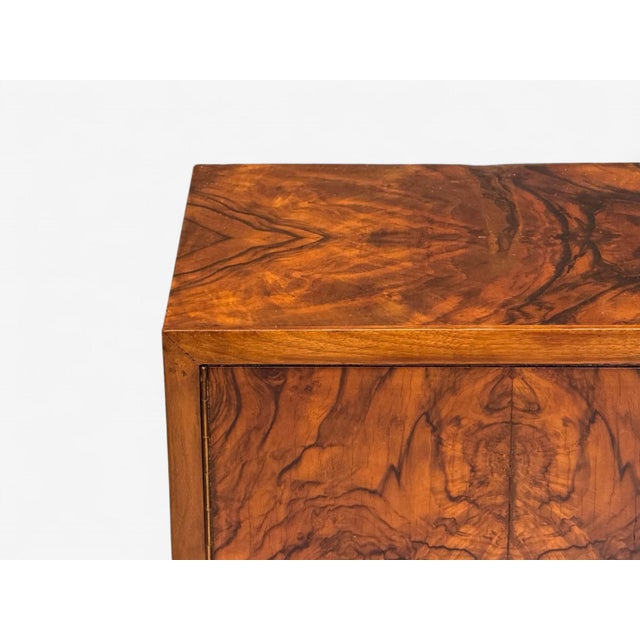 Emilio Lancia Attr., Italian Modern, Walnut Root, Brass, Commode, Italy, 1930s For Sale In New York - Image 6 of 14