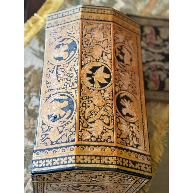 Wood Vintage Wood Carved Box for Jewelry or Secrets! For Sale - Image 7 of 11
