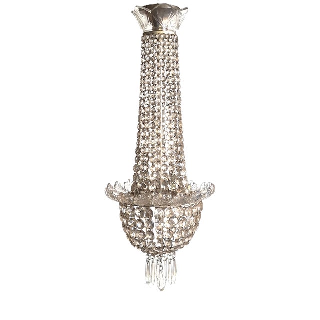 Vienna Crystal Chandelier by Lobmeyr Zahn, 1920s For Sale