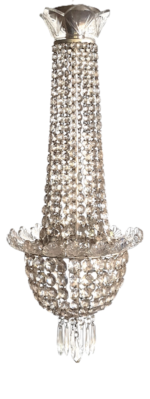 Vienna Crystal Chandelier by Lobmeyr Zahn, 1920s
