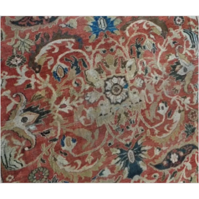 Antique Persian Ziegler Sultan Abad Rug For Sale - Image 4 of 5