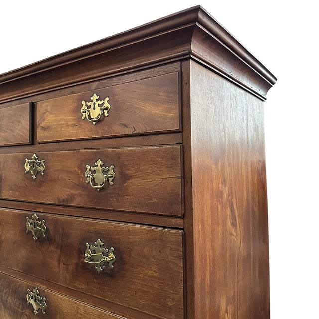 18th Century American Queen Anne Walnut Chest-on-Stand Highboy For Sale - Image 10 of 11