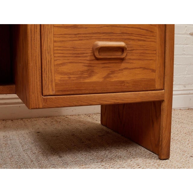 Mid 20th Century Oak Boho Desk For Sale - Image 11 of 12