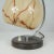 French Walnut, Chrome & Opaline Glass Table Lamp, 1930s For Sale - Image 11 of 14