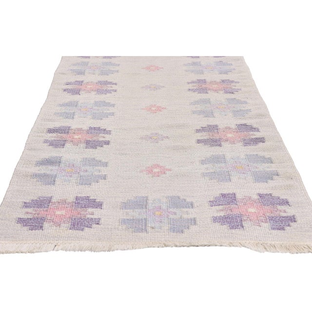 Märta Måås-Fjetterström Vintage Finnish Rollakan Rug Runner, 02'07 X 08'11 For Sale - Image 4 of 10