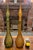 Pair of Vintage Glass Genie Bottles - Amber Diamond and Green Hobnail For Sale In Charlotte - Image 6 of 15