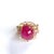 Metal Bochic “Orient” Ruby & Multi Pastel Color Sapphire Cluster Ring Set 18K & Silver, Size 7.5 For Sale - Image 7 of 11