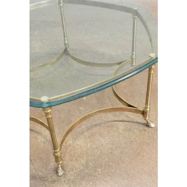 LaBarge French Regency Coffee Octagon Glass Coffee Table For Sale - Image 9 of 9