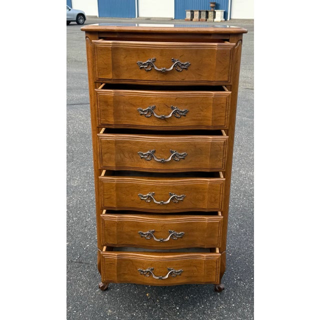 1970s Vintage French Provincial Lingerie Chest/Highboy Dresser For Sale - Image 10 of 10