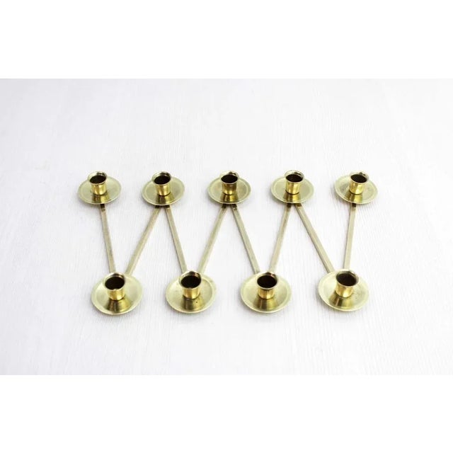 Very beautiful accordion candle for Lars Holmström 1950 All brass, this Scandinavian model Margareta model will quickly...