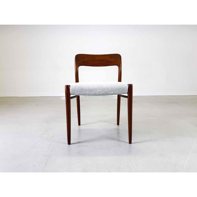 Mid-Century Chairs Model 75 Teak by Niels Otto (N. O.) Møller for J.L. Møllers Møbelfabrik, 1960s For Sale - Image 10 of 11