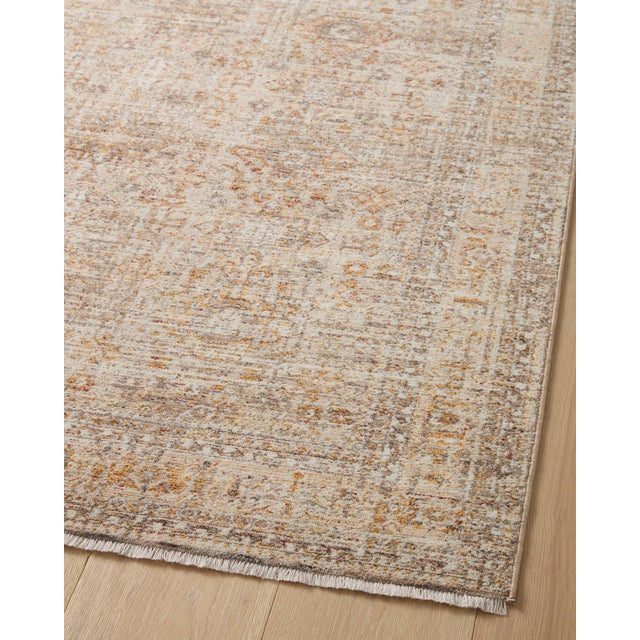 Angela Rose x Loloi Blake Rug Oatmeal / Spice 5'-3" x 5'-3" Round Area Rug For Sale In Dallas - Image 6 of 8