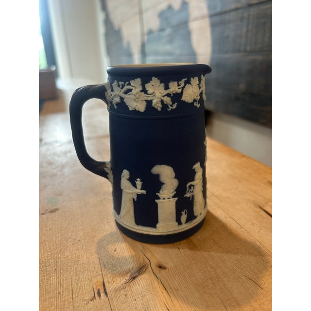 Late 19th Century Victorian Wedgewood Jasperware Pitcher For Sale In San Francisco - Image 6 of 11