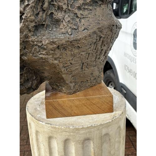 Large Bust on Corinthian Column Display Stand For Sale - Image 5 of 18