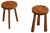 Set of Swedish Pine Tripod Stools, 1960s For Sale