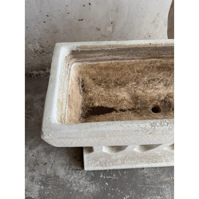 Brutalist Mid-Century Modern Concrete Planter, 1960s For Sale - Image 3 of 16