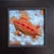 This oil painting depicts a whimsical airship gliding through a sky filled with soft clouds and vibrant fish. The warm...