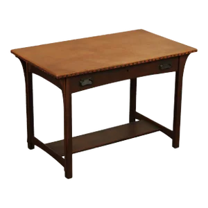 Lifetime Puritan Mission Oak and Leather Writing Desk