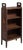 1910-1919 France Weathered Dark Oak Open Oak Bookshelf For Sale