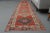 1970s 1970s Vintage Turkish Oushak Handmade Wool Cotton Orange Runner Rug For Sale - Image 5 of 11