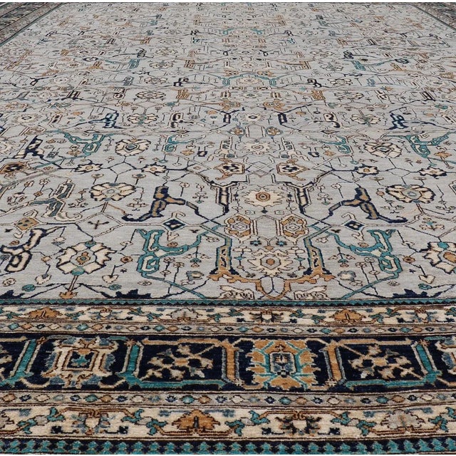 Shabby Chic Finely Made Modern Large Bidjar Rug by Keivan Woven Arts 11'10 X 17'9 For Sale - Image 3 of 12