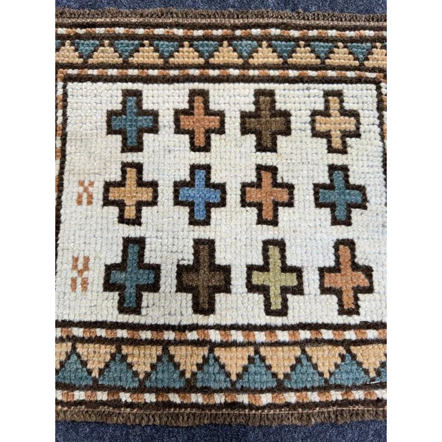 Contemporary Turkish Yastik Rug 1'4" x 1'2" For Sale - Image 3 of 5