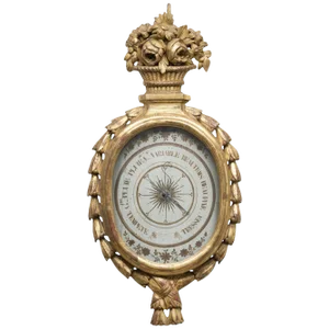French Louis XVI Giltwood Barometer